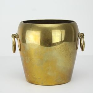🤎 Vintage Solid Brass Planter Botto Torino 🌿